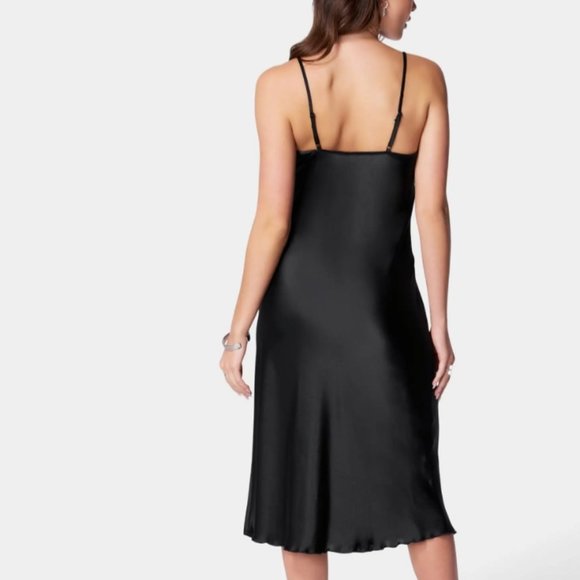 bebe satin midi slip dress - Picture 3 of 4